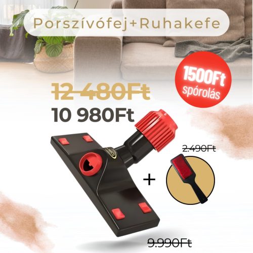 Univerzális Porszívófej + Ruhakefe