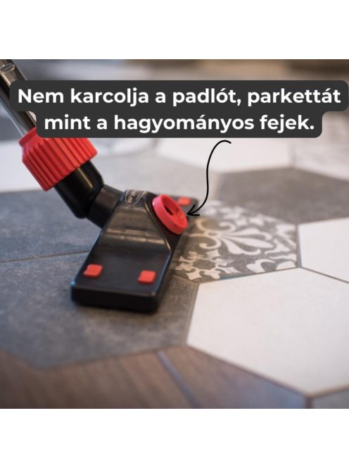 Univerzális Porszívófej + Tartalék Betét Fekete